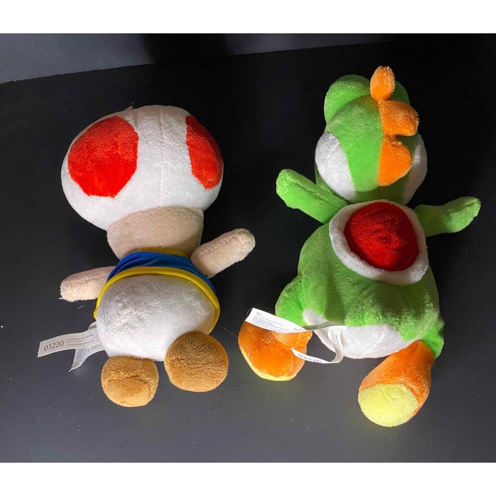 Lot of 4 Super Mario Bros. Plush Stuffed Toys Yoshi Toad Bomb Donkey Kong - Picture 5 of 6